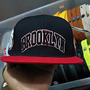 Brooklyn Kids Cap - Black and Red